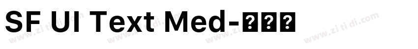 SF UI Text Med字体转换